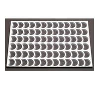 Plaque de 78 découpoirs croissants professionnel à 48 mm de diamètre G