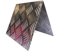 Plaque de bande roulement en aluminium, plaque, diamant gaufré 1 à 3 mm d'épaisseur, 100 x, 150 400, plusieurs paquets (1, pièce)(2 * 100 * 100Mm 2Pcs)