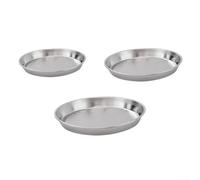 Plaque de barbecue en acier inoxydable pour utilisation en extérieur, camping et cuisine à induction, améliorée avec base conductrice de chaleur pour une chaleur constante (17,5 x 15,3 cm)
