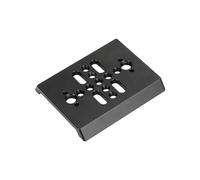 Plaque de base à libération rapide en aluminium 80 mm avec option de montage double plaque pont carré pour trépieds Designs cages pour appareils photo