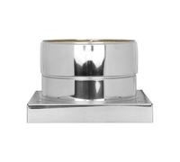 Plaque de base avec écoulement des condensats (en bas)- double paroi - TEC-DW-STANDARD 150 mm