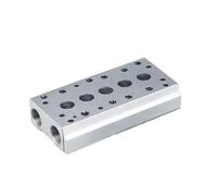 Plaque de base d électrovanne pneumatique Base de collecteur pneumatique for électrovanne 7V0200, plaque 7V100 7V200 série 1F 2F 3F 4F 5F 6F(7V0500M5F)