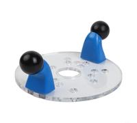 Plaque de base de défonceuse en acrylique transparent avec design transparent pour une meilleure visibilité, guide de positionnement stable pour le travail du bois compatible avec