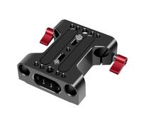 Plaque de Base de Support DSLR RIG | Pince de Rail de Canne de 15 mm et Support de trépied | Plaque de Base de caméra en Alliage en Alliage en Aluminium pour caméras sans Miroir /