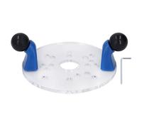 Plaque de base du routeur universel, plaque d'insertion de table de routeurs en PVC transparent avec trous pré-percés - Guide de routeur stable, précis et facile à installer pour