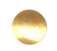Plaque de Base en Laiton, Disque Rond, Feuilles de Laiton pour l'artisanat, matières premières de 25 mm, 30 mm et 35 mm (Taille : 35 mm x 2 mm, 1 pièce)