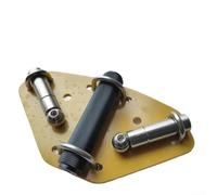 Plaque de base en V à ondes courtes, support d'antenne positif 14-50 MHz, connexion filetée pour trépied pour opérations radio HF (avec tige de fixation)