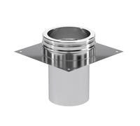 Plaque de base ouverte pour extension de cheminée - Schiedel ICS 130 mm