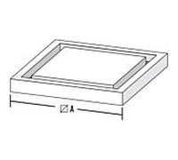 Plaque de base pour arbre léger Bertrams Camino-fix 02FP14 dimensions 140/140 mm