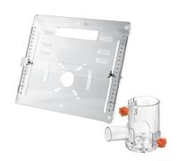 Plaque de base pour machine à découper en acrylique de 8 mm d'épaisseur pour scie circulaire de 10,2 à 15,2 cm, rail de guidage de 45/90 degrés avec échelle millimétrique, planche inversée