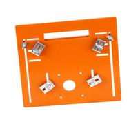 Plaque de base pour machine à découper, rail de guidage pour scie circulaire, plaque inférieure, planche de presse - Accessoires pour lame de scie de 10,2 cm - Taille L