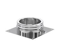 Plaque de base pour montage au sol - évacuation latérale - Schiedel ICS 230 mm