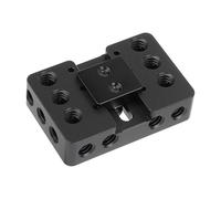 Plaque de base pour photographie en métal - Plaque de fromage multi-ouverture - Interfaces de montage de sabot - Trou fileté 1/4 - Plaque d'extension d'appareil photo compact - Plaque d'extension