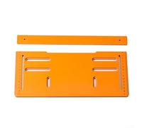 Plaque de base pour scie circulaire pour travail du bois avec poinçon stable et construction en résine phénolique, compatible avec diverses machines pour des coupes précises à 90 et 45 degrés