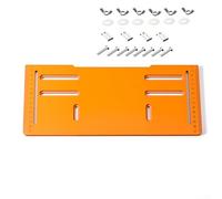 Plaque de base pour scie circulaire pour travail du bois avec poinçon stable et construction en résine phénolique, compatible avec diverses machines pour des coupes précises à 90 et 45 degrés (8 mm)