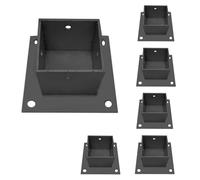 Plaque de Base Robuste pour Poteau - Bride de Fixation au Sol sécurisée pour Panneaux, colonnes en Bois, béton, terrasses et clôtures - Solution d'ancrage Durable