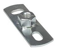 Plaque de base Walraven 6703008 M 8x8 mm, acier, galvanisé électrolytiquement