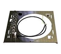 plaque de base Wolf pour hotte murale extérieure 2746035 en acier inoxydable, pour CWL-D-70