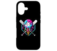 Plaque de Baseball Home Drip Ice Cream Baseball Lifestyle Drip Coque pour iPhone 17