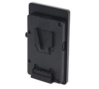 Plaque de Batterie à Montage en V, Batterie à Montage doré avec Sortie D Tap, Adaptateur de Plaque de Convertisseur A GP S pour Appareils avec Interface à 2 Trous