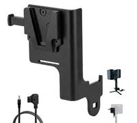 Plaque de batterie V-Mount pour poignée Amaran Ray 120c et Ray 60c, support adaptateur d'alimentation V-Lock en acier inoxydable de 3 mm avec robinet D de 45 cm vers câble CC