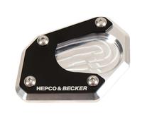 Plaque de béquille latérale argent/noir pour KTM 690 SMC R/690 Enduro R (2019-)