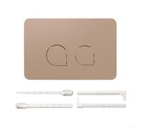 Plaque de bouton de chasse d'eau double pour Geberit toutes séries UP300 UP320, kit moderne de remplacement en plastique blanc (Kaki)