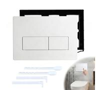 Plaque de bouton-poussoir Wc, plaque d'actionnement Wc, plaque de rechange à 2 quantités, compatible avec Geberit SIGMA01 UP300/320 Plaque de rechange 115.770.11.5, avec kit de levier de chasse d'eau
