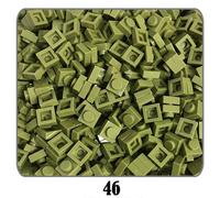 Plaque De Briques De Construction Moc Pour Enfant,500 Pièces/Lot,100g,1x1,Nuit,Bricolage,Pixel Art,Code Qr,Mosaïque,Jouets,52 Couleurs Compatibles #T2