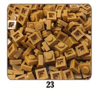 Plaque De Briques De Construction Moc Pour Enfant,500 Pièces/Lot,100g,1x1,Nuit,Bricolage,Pixel Art,Code Qr,Mosaïque,Jouets,52 Couleurs Compatibles #W