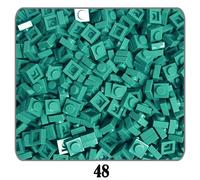 Plaque De Briques De Construction Moc Pour Enfant,500 Pièces/Lot,100g,1x1,Nuit,Bricolage,Pixel Art,Code Qr,Mosaïque,Jouets,52 Couleurs Compatibles #V2