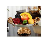 Plaque de céramique, Plateau de service en résine for fruits, desserts, bonbons, 37 x 28 x 19 cm