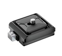 Plaque de changement rapide renforcée antidérapante - Filetage 1/4 3/8 - Compatibilité avec les réglages fréquents du trépied - Plaque de base à dégagement rapide pour trépied