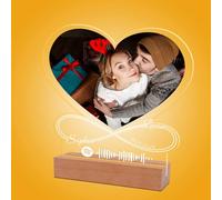Plaque de chanson personnalisée en acrylique - Plaque musicale personnalisée Cadeau de dernière minute pour petit ami Cadeau pour elle