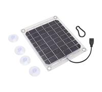 plaque de chargeur solaire à sortie USB,Panneau solaire 10 W, module PV haute efficacité, panneau solaire de génération d'énergie double face de conception transparente pour le chargement de la b