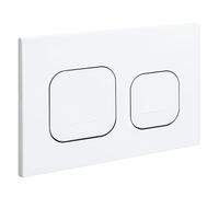 Plaque de Chasse de WC Mat pour Geberit Sigma série, Blanc | Plaque de Chasse de Remplacement à Double Touche pour Réservoirs Encastrés 245 × 164 mm, 115770115