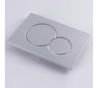 Plaque de chasse d'eau chromée pour réservoir d'eau Geberit Si*gm*a01 - Bouton de chasse d'eau caché - Panneau de chasse d'eau - Accessoires ABS - Panneau de chasse d'eau (chromé)