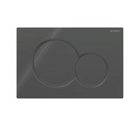 Plaque de chasse d'eau double chasse Geberit Sigma01, noir