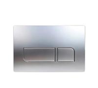 Plaque de chasse double for GE-BERI-T Sigma 01/08/ 20/30/ 50/60, panneau de chasse d'eau de réservoir de toilette Samba for Up300 UP720 UP320, 246x164mm(Matt Silver)
