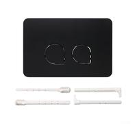Plaque de chasse double pour Geberit en plastique blanc double pour Geberit | Double système de chasse d'eau, mode économie d'eau, finition blanche élégante, convient pour Geberit
