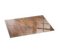 Plaque de Cheminée 100x50 Résistant à la Chaleur Contre Les Étincelles Plaque de Protection Rectangular Base de Foyer Élégant Protecteur de Sol Imprimé - Texture rouillée sur métal