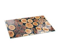 Plaque de Cheminée 120x60 Contre Les Étincelles Plaque de Protection Rectangular Base de Foyer Élégant Protecteur de Sol Imprimé Résistant à la Chaleur - Boîte en Bois découpé