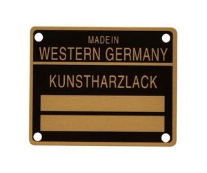 Plaque de code couleur pour Porsche 911, 912 et 930