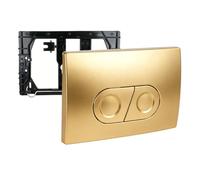 Plaque de commande à double poussoir pour WC Delta | Compatible avec les plaques de déclenchement Geberit des séries Delta 01, 25 et 35.