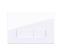Plaque de Commande Blacn Alpine Froid - Compatible avec Geberit Duofix Sigma/Delta/Basic - Double Chasse - Wunderbad