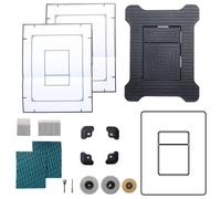 Plaque de commande cachée carrelée pour Grohe Skate Cosmopolitan, plaque d'actionnement avec fixation magnétique, installation affleurante, kit complet, vertical