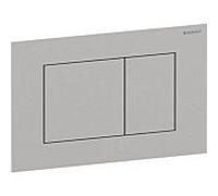 Geberit Plaque de commande Sigma 40 115629FW1 carrée finition brossée double chasse, nettoyage facile