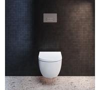 Ideal standard Oleas m1 plaque poussoir 2f pour actionnement mécanique coins arrondis blanc R0115AC