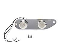 Plaque de Commande de Basse, Plaque de Commande de Basse électrique avec Boutons, Trous Pré-percés et Vis pour Accessoires de Pièces de Guitare Basse Fender 51 P