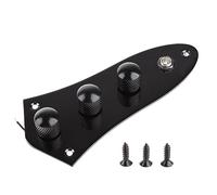 Plaque de commande de guitare pré-câblée noire pour pièces qui remplacent les guitares pré-câblées et chargées